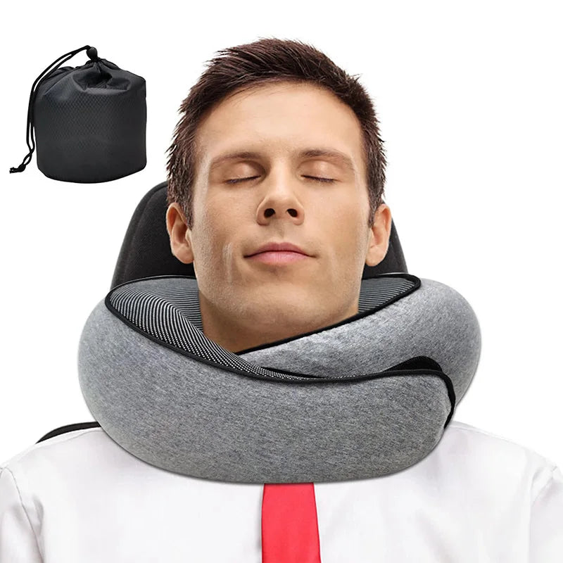 Oreiller de voyage en U en mousse à mémoire de forme